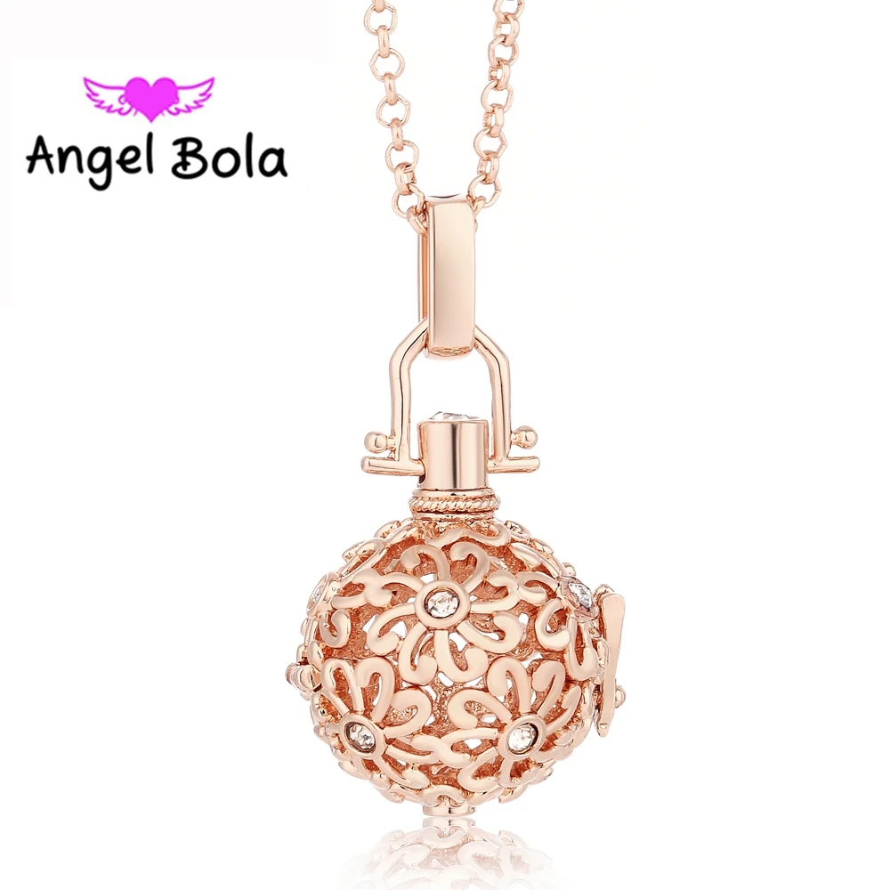 20 5 мм подвеска Ангел бола Ожерелье с эфирным маслом Музыкальный шар