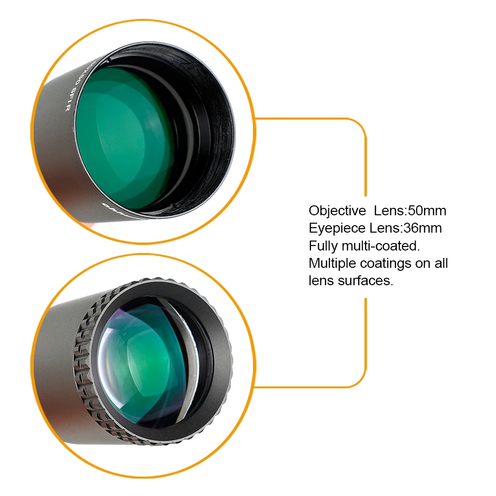 Ohhunt LR 7 25 40X50 SFIR охотничий прицел стеклянная гравированная сетка Красная