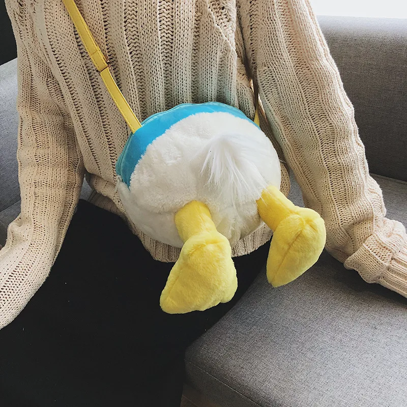 Disney милый мультяшный Микки Маус Дональд Дак плюшевый рюкзак для женщин и девочек