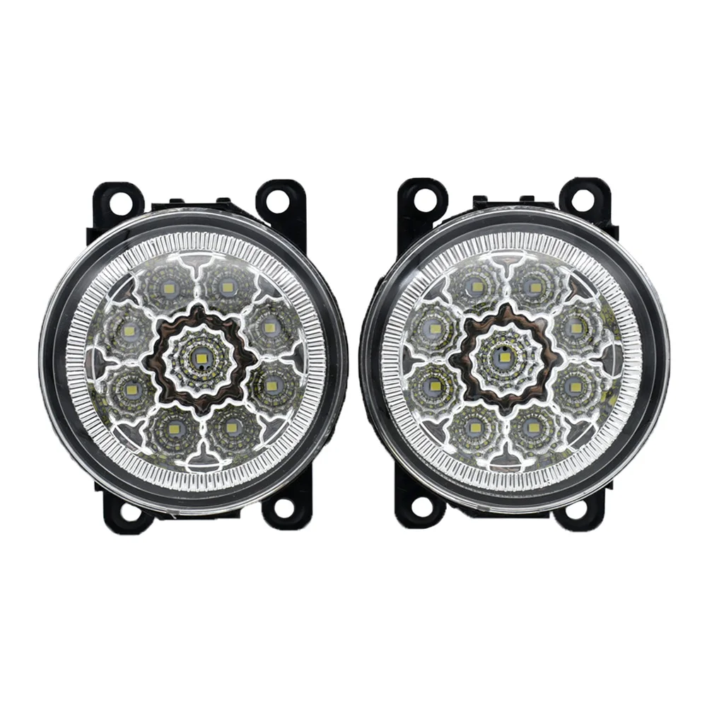 

2pcs Car Styling Round Front Bumper LED Fog Lights DRL Daytime Running Driving fog lamps for Renault TRAFIC II Box FL 2001-2015