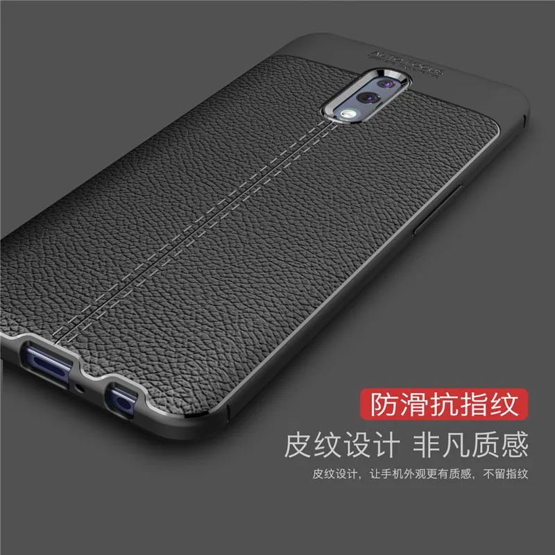 2021 for oppo reno case drop proof hybrid armor leather texture soft tpu case for oppo reno cph1917 lichi leather back cover free global shipping