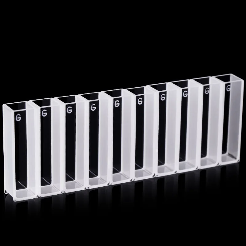 10 шт. Стандартный стеклянный Кувет (без крышки) и левое дно с длиной пути мм|cell|cell 1