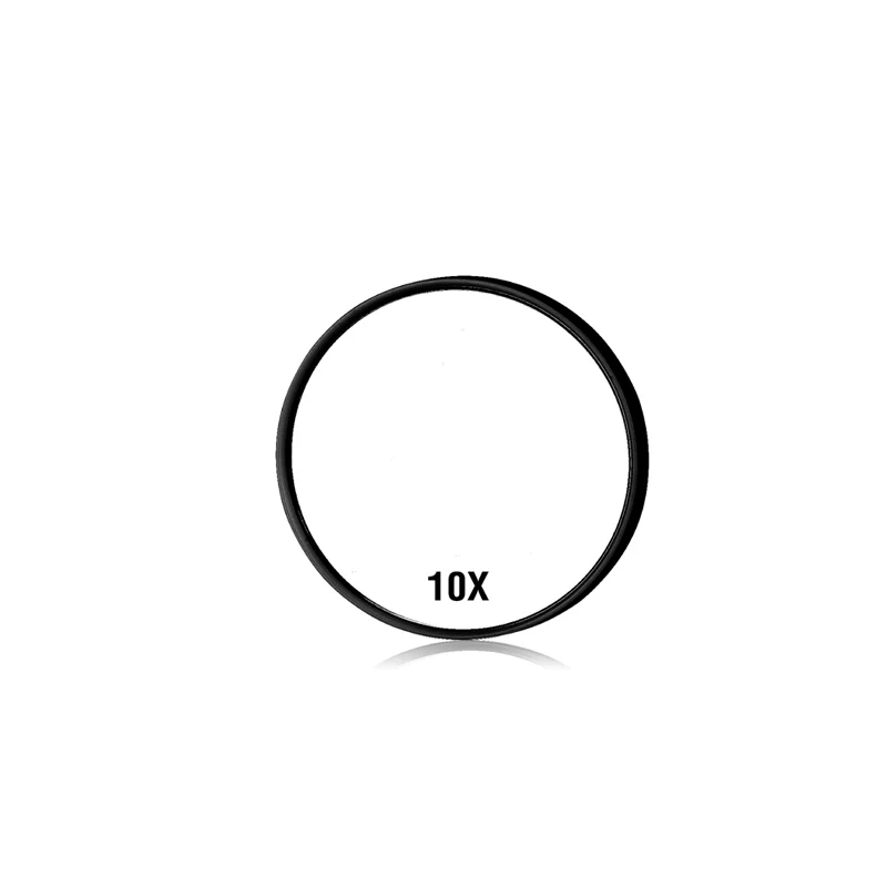 22 светодиодный сенсорный экран зеркало для макияжа 1X 10X увеличительное зеркало туалетный столик 16 ярких регулируемых USB или батареек - Цвет: 10X Black Part