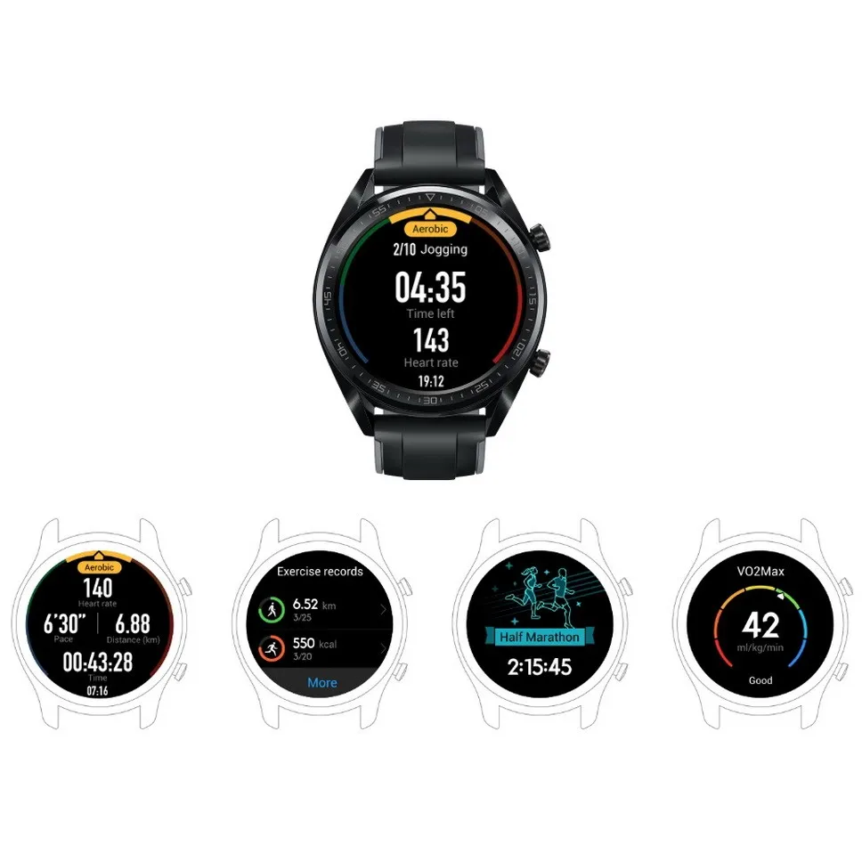 HUAWEI Смарт часы GT водонепроницаемый трекер сердечного ритма Поддержка NFC gps