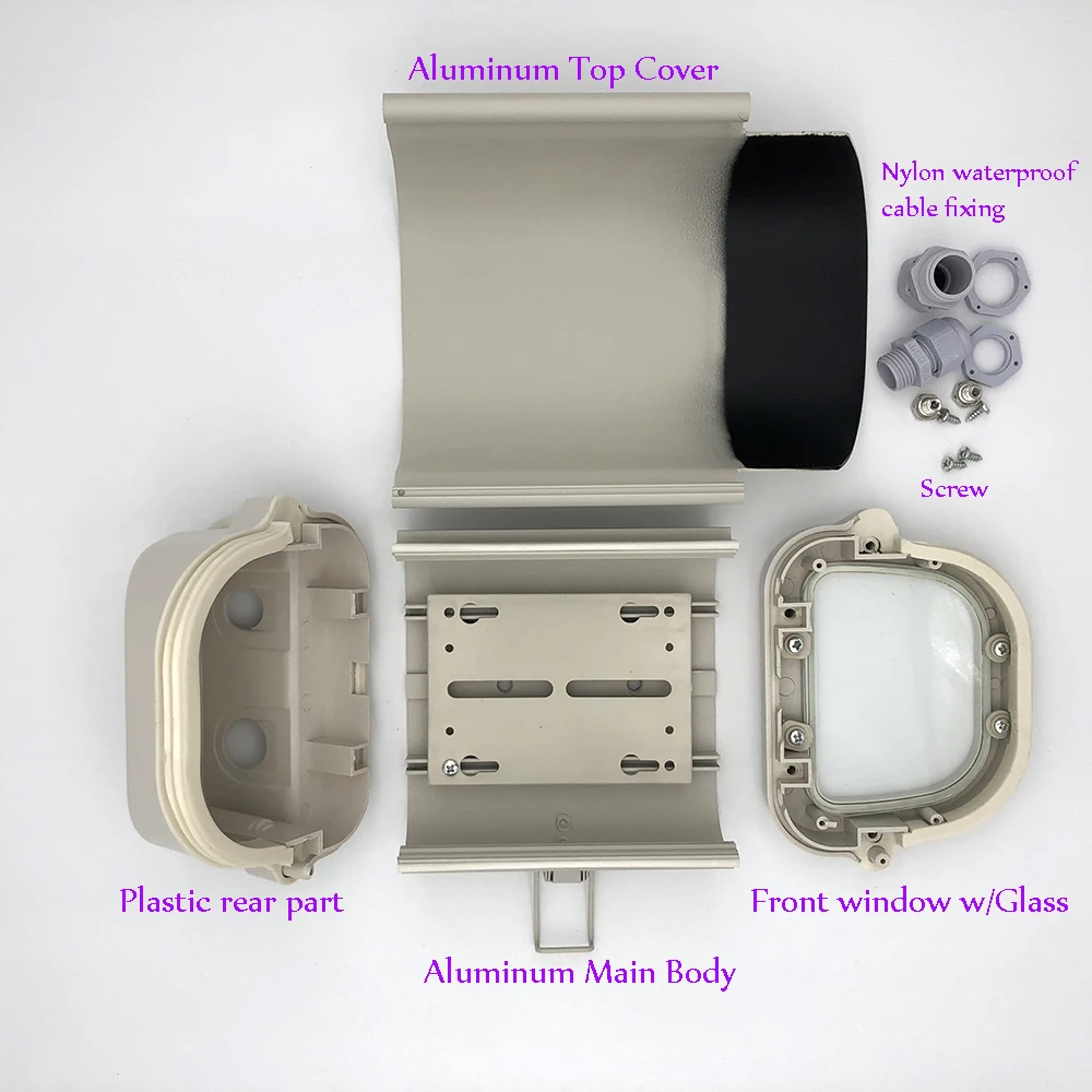 6 дюймовый защитный корпус для камеры видеонаблюдения прозрачное стекло без
