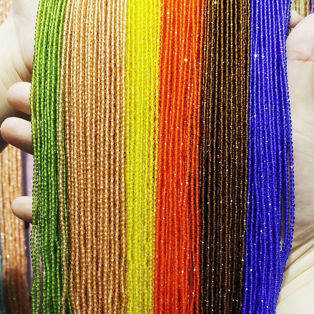 

Small Natural Stone Beads Crystal Beads 2-3mm Round Cut Agate Crystal Faceted Beads for Jewelry Making DIY Bracelet Accessories