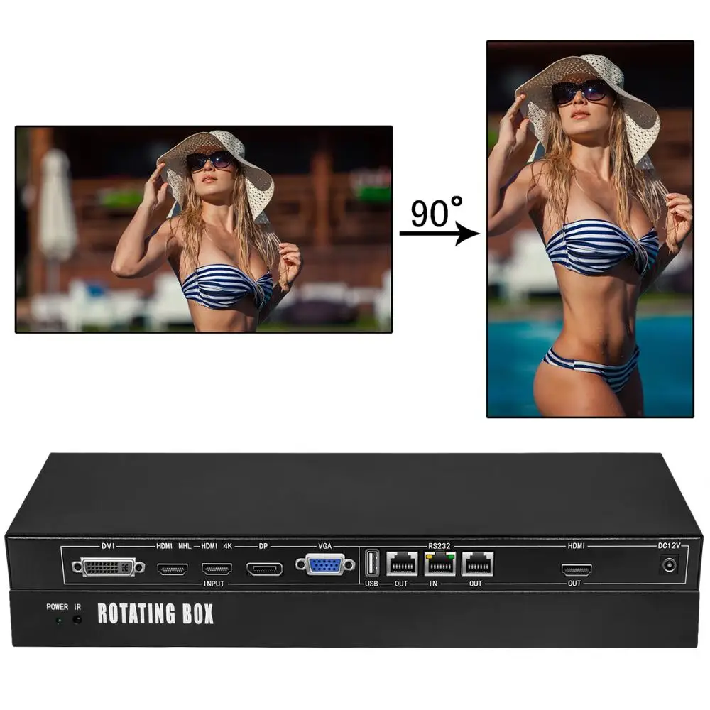 Вертикальный преобразователь сигнала видео вращающаяся коробка|Теле- и