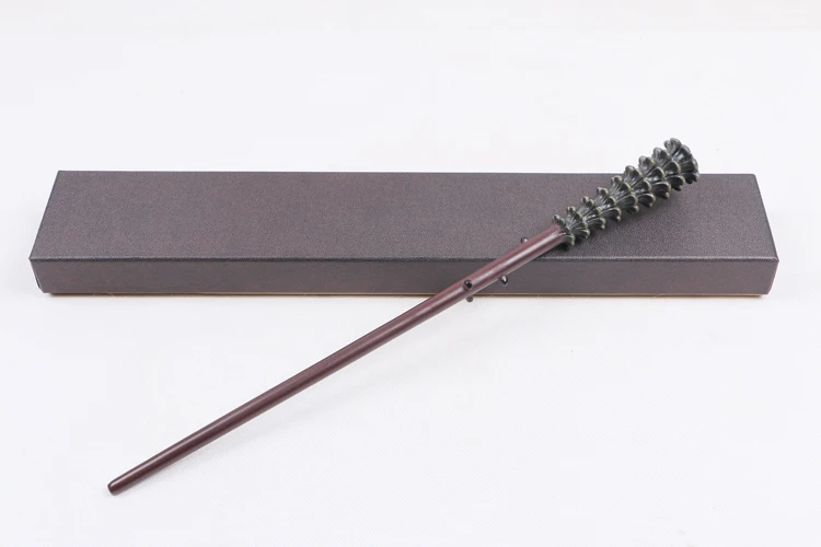 Оригинальная версия металлический сердечник Deluxe COS Colsplay Core Luna Voldemort Гермиона Волшебная волшебная палочка подарочная упаковка - Цвет: Лиловый