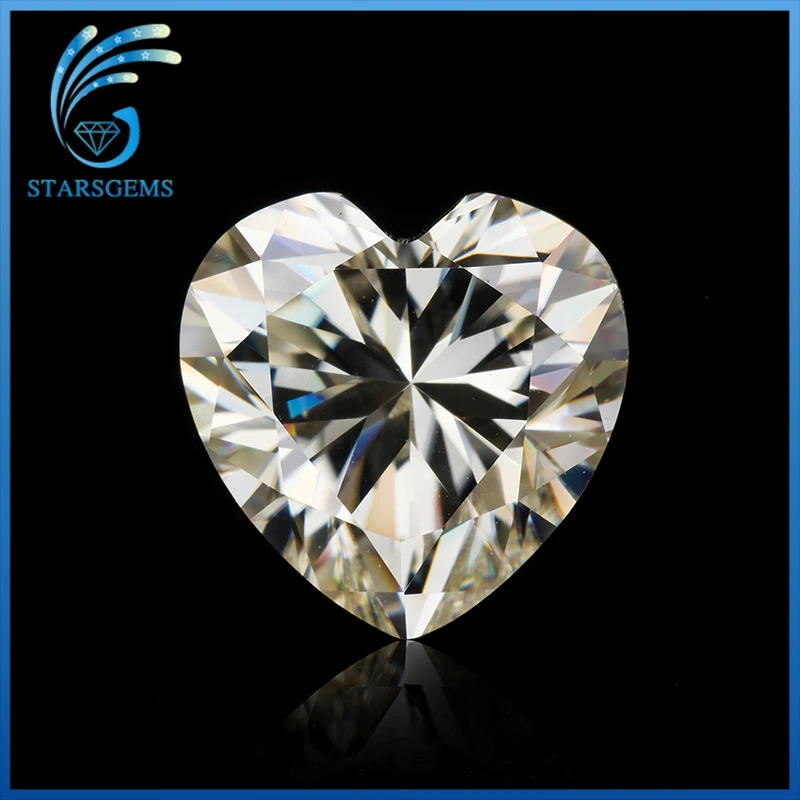 STARSGEM сердце shpat Тест Положительный VVS 10*10 мм Свободный Муассанит 4ct для