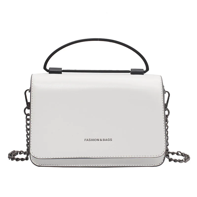 

2021 New Street Fashion High Quality Design Handbags for Women Solid Color Chains Women's Sshoulder Bag Pu Leather A063
