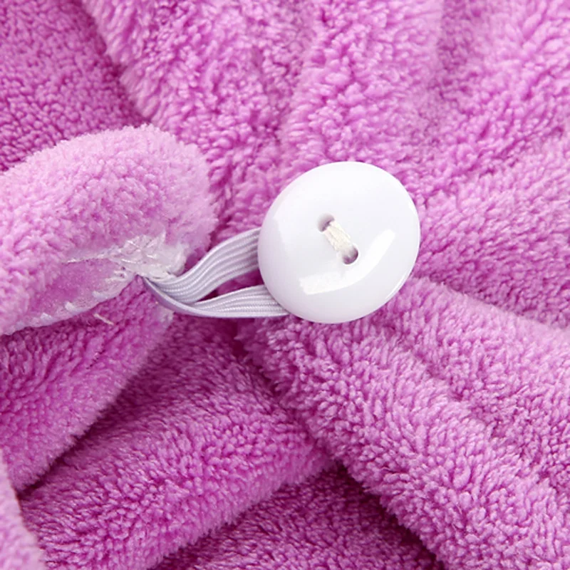 

Water-absorbing and Quick-drying Thickened Three-cornered Cap Microfiber Towel Dry Hair Towel Skin-friendly and Soft