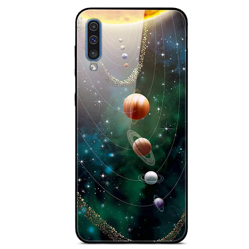 Для samsung Galaxy A50 чехол, стеклянная жесткая задняя крышка для samsung A30S A50S A10 A20 A30 A40 A70 чехол для телефона s бампер A 50 50S 30S