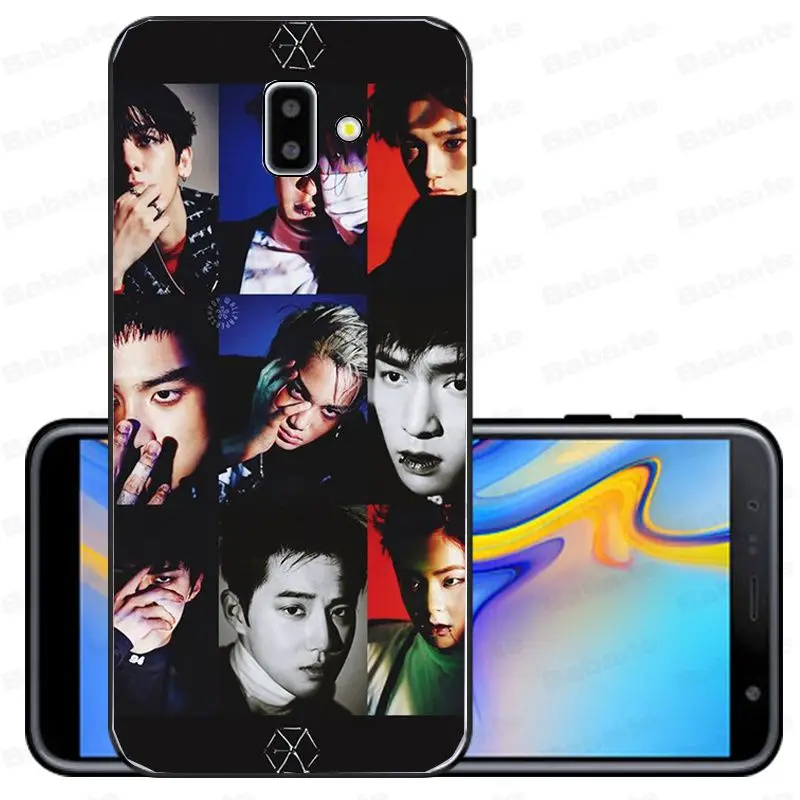 Мягкий силиконовый черный чехол для телефона Park Chanyeol EXO Star KPOP LUCKY ONE samsung Galaxy j6 plus A6