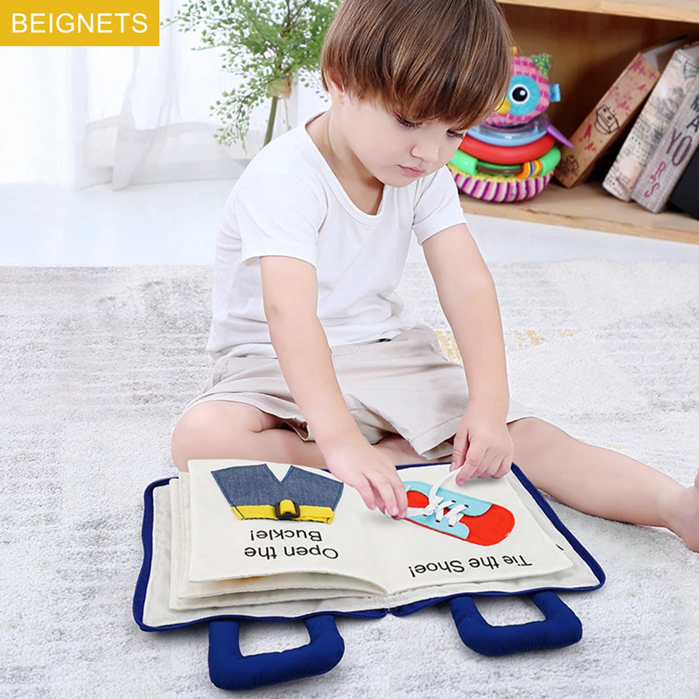 Детские 3D тканевые книги Монтессори стереоскопическая ткань Книга Историй для