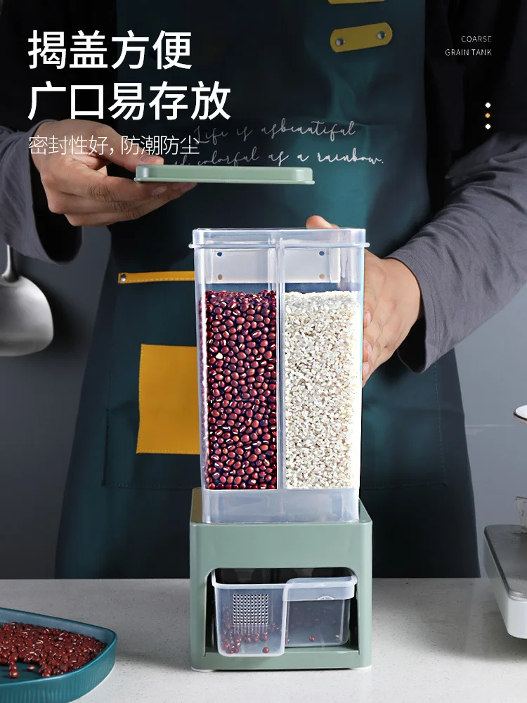Прозрачная герметичная коробка для хранения емкость зерен кухонные контейнеры