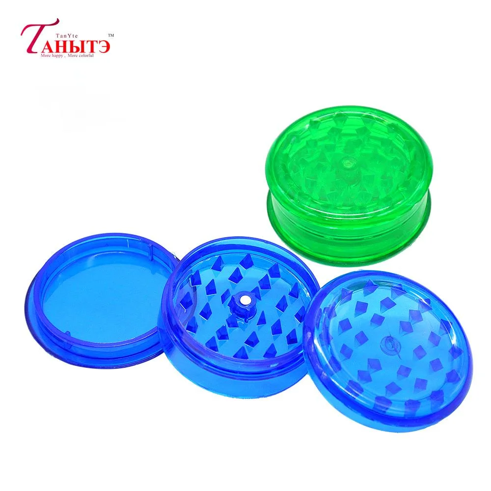 

1pc Plastic Tobacco Grinder Herb Crusher Herb Grinder With Storage Case Tobacco Spice Crusher Hand Miller shisha accessories