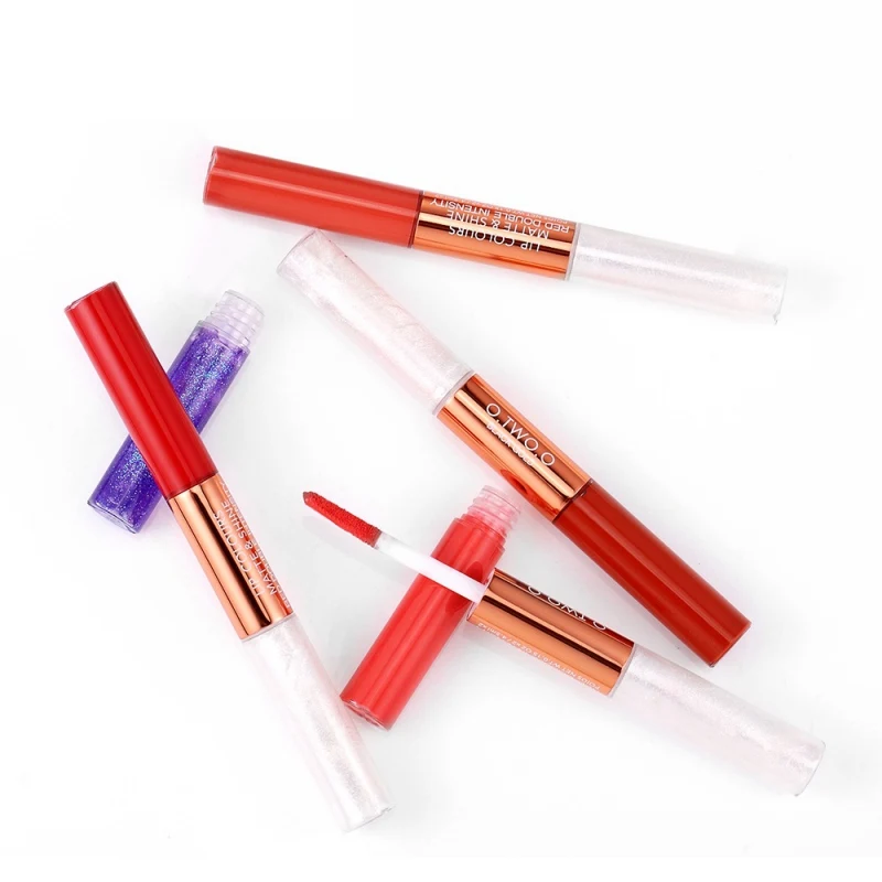 Матовая Lipgolss Водонепроницаемый двойной головкой увеличитель губ инструмент для