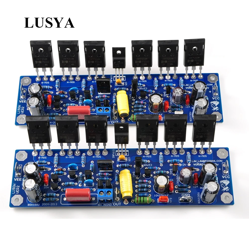 Lusya 2 шт. стерео MOSFET IRFP250 усилитель плата 200 Вт 8R 2-канальный | Электроника