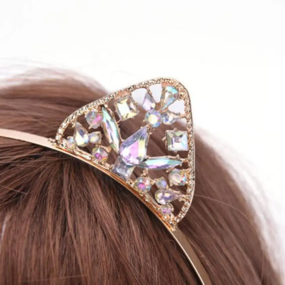 С украшением в виде кристаллов для женщин и девочек с милыми кошачьими ушками