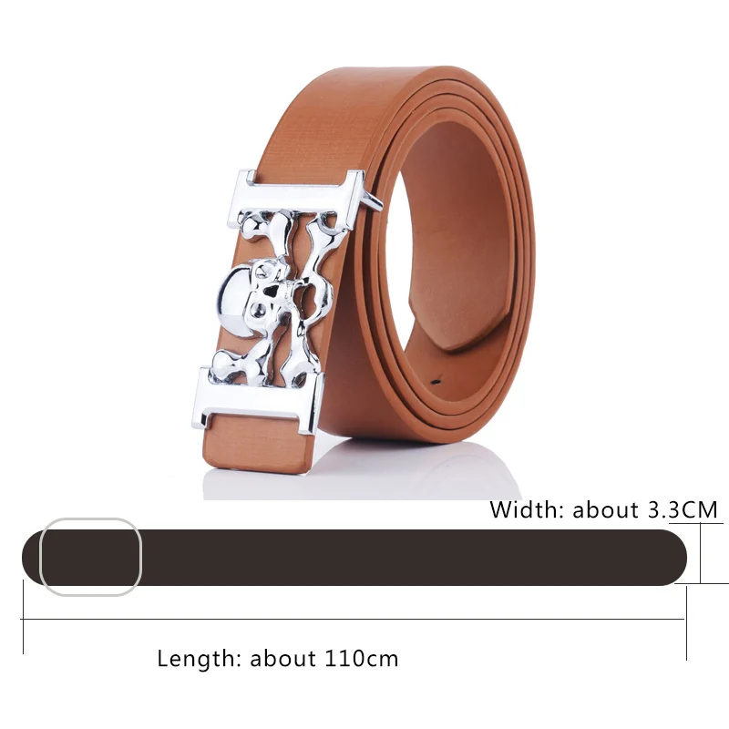 Новинка 2019 модный мужской джинсовый ремень в стиле призрака панк мужские ремни