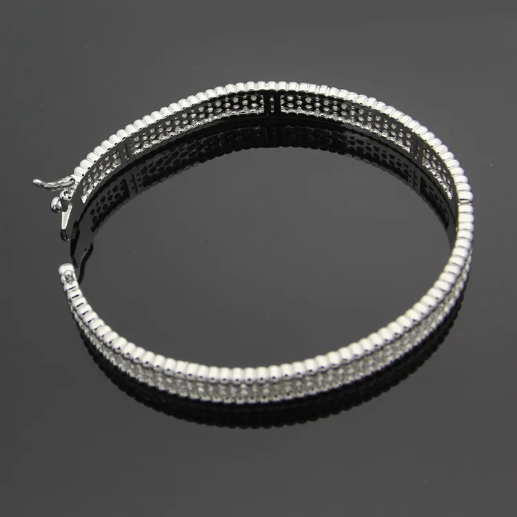 Браслет женский Свадебный с полным камнем бусинами из циркония | Украшения и