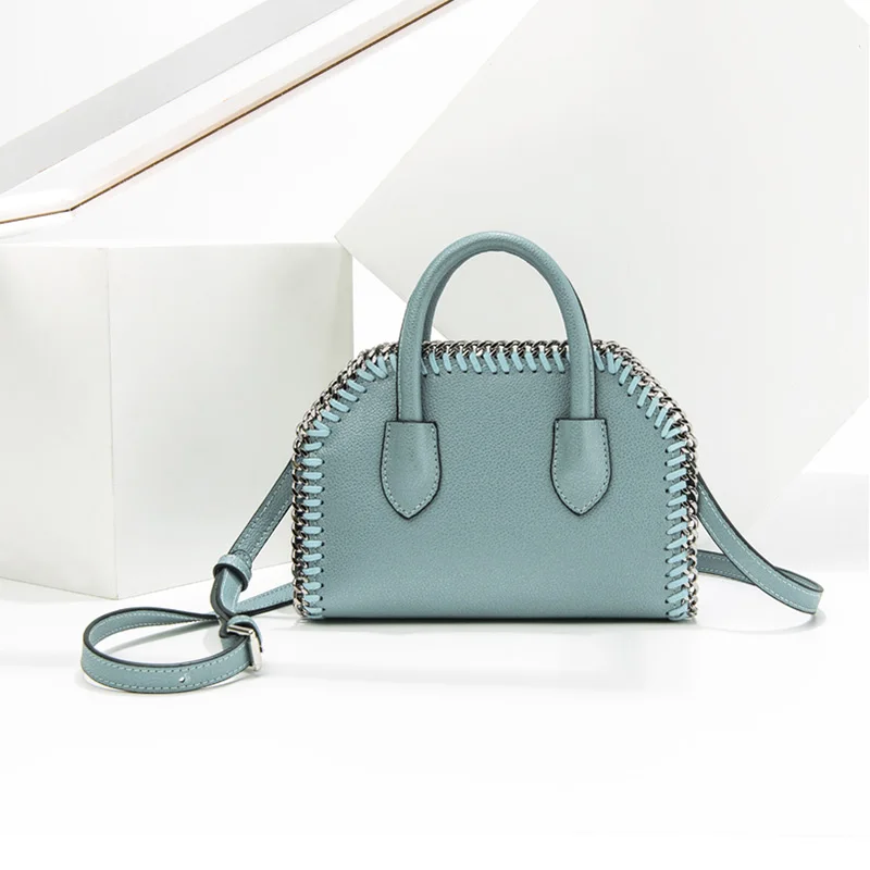 blue Handbags For Women Latest Fashion Crossbody Bags Luxury Handbag Women Bag Litchi Tote Message Bag Autumn Winter Casual Bag - Цвет: blue