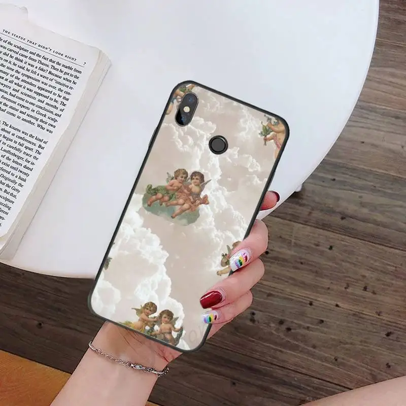 

Vintage Painting Paradise Angel Phone Case For Xiaomi Redmi note 7 8 9 t k30 max3 9 s 10 pro lite