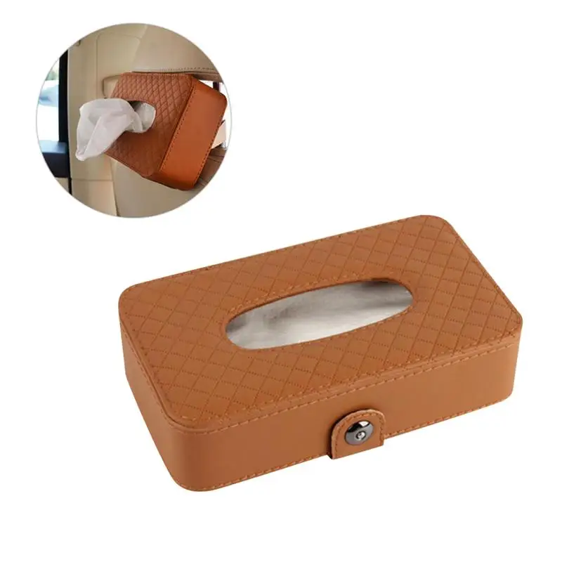 21 X 12.5cm Tissue Box Seat Back Hanging Holder Leather Strap Napkin Paper Container Car Accessories | Автомобили и мотоциклы