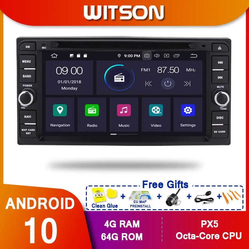 WITSON Android 10 0 Восьмиядерный (Восьмиядерный) Автомобильный Dvd GPS плеер для TOYOTA COROLLA 2000