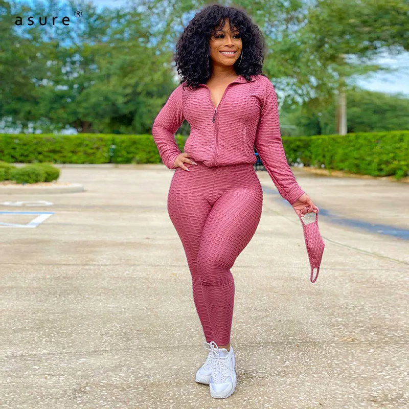 

Tracksuit Women Sexy Club Outfit Jogging Full Female Sportswear Office Suit Crop Top And Pant Two Piece Set Home Clothes M2941