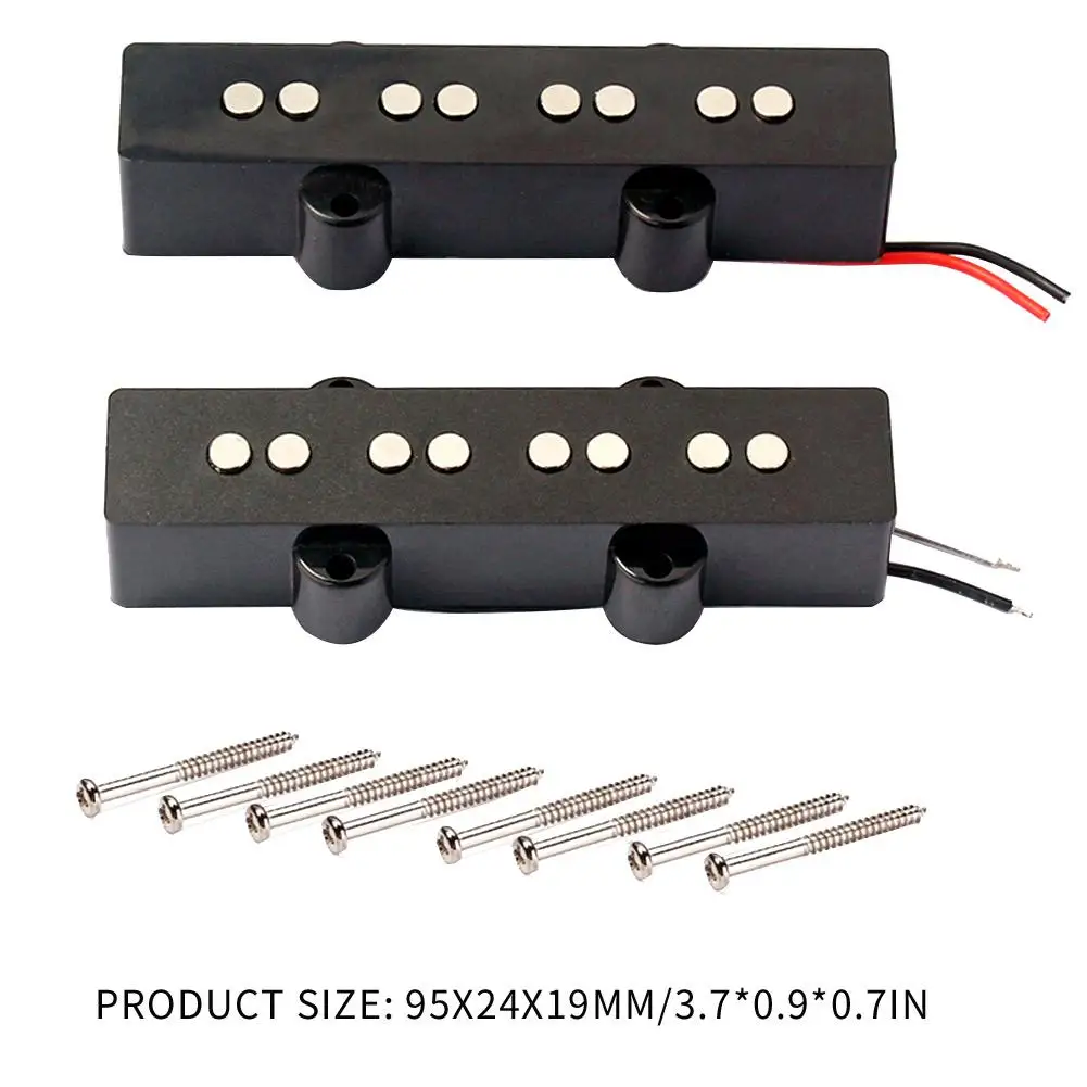 2-шт./лот звукосниматель 4-струнный Электрический басовый мост открытый звук