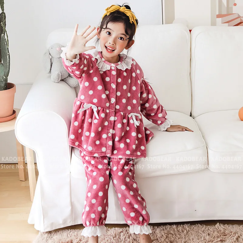 Рождественский пижамный комплект из кораллового флиса детский Пижамный костюм