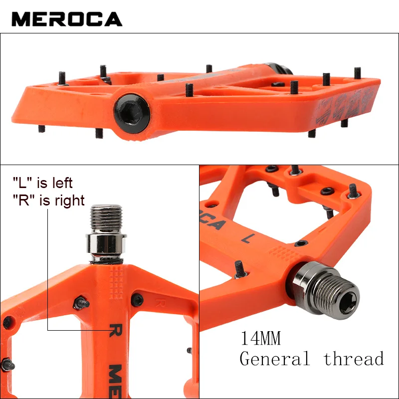 

Bicycle pedal ultra-light sealed bearing nylon pedal durable non-slip alloy widened pedal mountain bike bicycle universal pedal