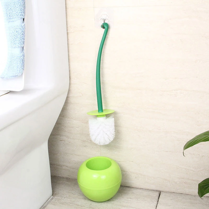 

Creatieve Thuis Toiletborstel Plastic Badkamer Schoonmaken Set Mooie Cherry Vorm Toilet Schoonmaken Producten