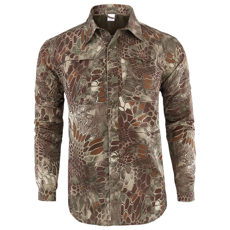 

Spring Autumn Outdoor Hiking Men's Quick-Drying Anti-UV Shirt Detachable Long And Short-Sleeved Dual-Use Military Tactical Shirt