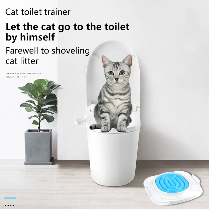 Пластиковый набор для обучения кошачьего туалета туалет домашних животных Kwitter