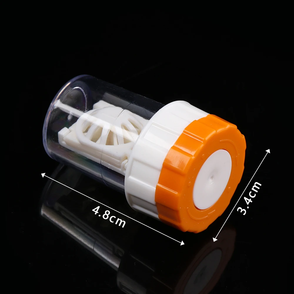 Контактные линзы чехол Вращающийся Конфеты Цвет очки для путешествия коробка