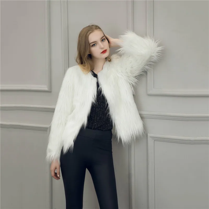 2020 новая осенняя и зимняя куртка пальто из искусственного меха Женское с длинным