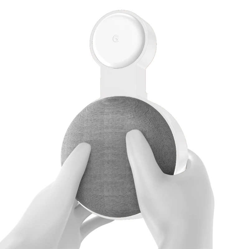 

X37D For -Google Nest Mini Wall Mount with Cable Management Outlet Hanging Stand Holder Voice Assistant Bracket Accessories