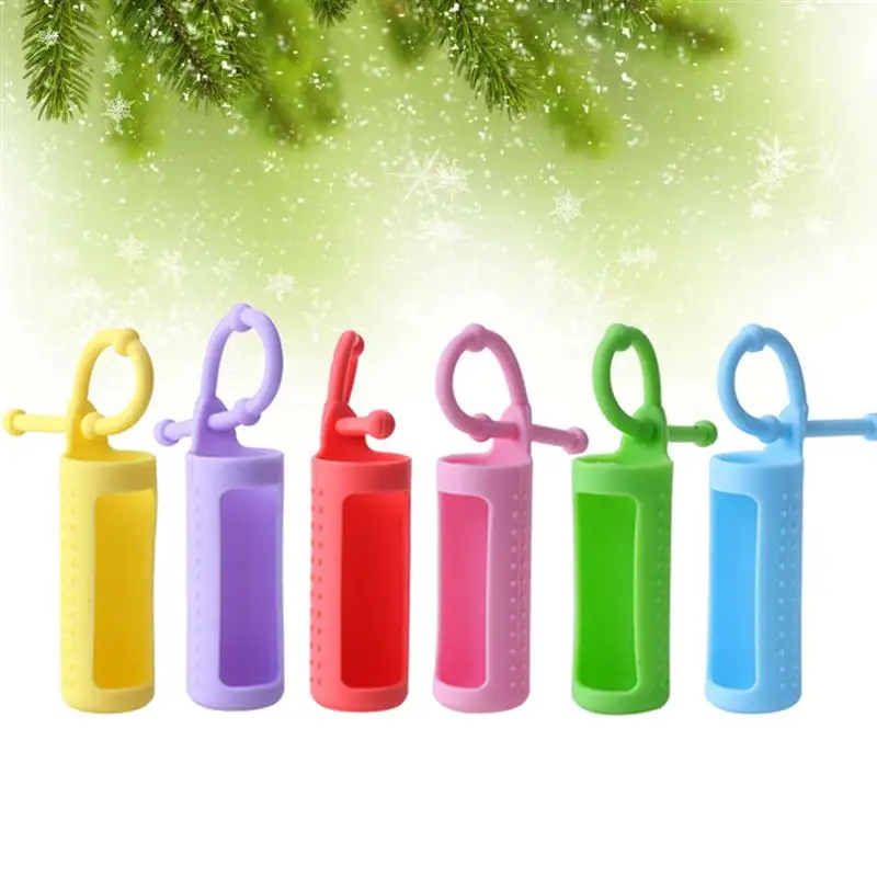 6 шт. силиконовый чехол для бутылки с эфирным маслом|Многоразовые бутылки| |