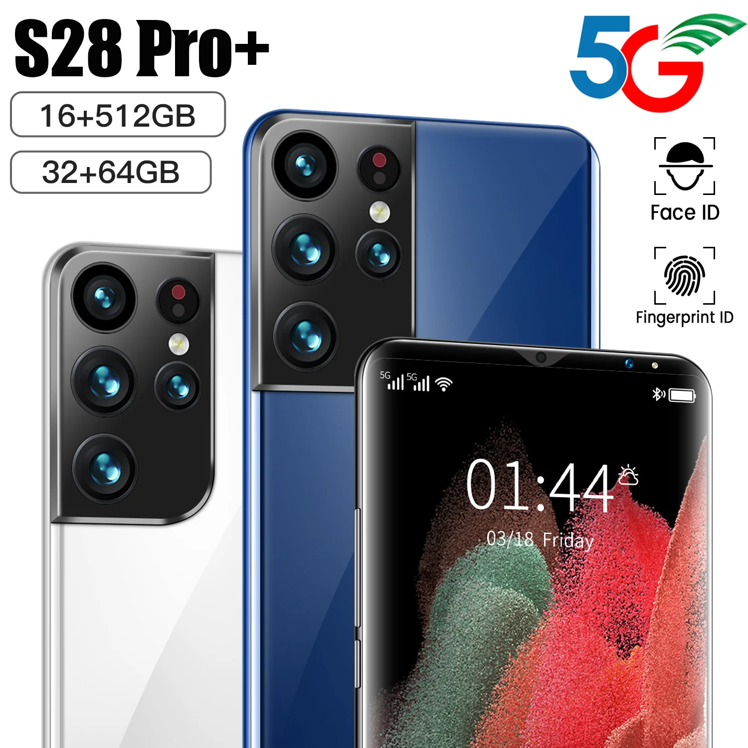 Смартфон S28 Pro + 6 1 дюйма 256 ГБ/512 ГБ | Мобильные телефоны и аксессуары