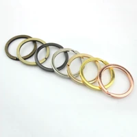 10pcs metal split rings double loop keyring 30mm keychain keys holder diy leather craft hardware more color