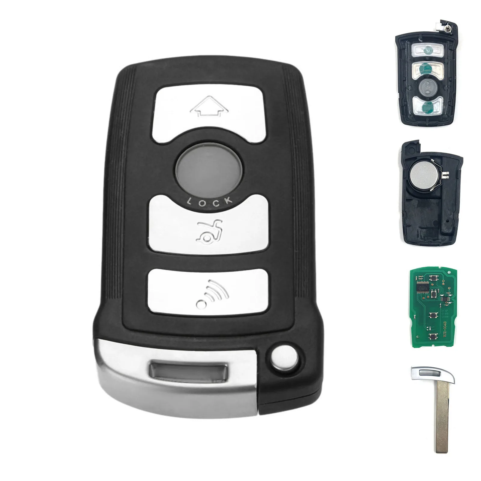 1 шт. PC7992 4 кнопки полный дистанционный ключ для автомобиля чип PCF7945 315 Гц CAS1 CAS2