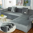Плюшевый чехол на диван, эластичный шезлонг для угловой мебели в гостиную, чехол для мебели на 2 и 3 места