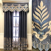 european modern simple living room curtain high grade villa bedroom balcony water soluble embroidery curtain screen curtains