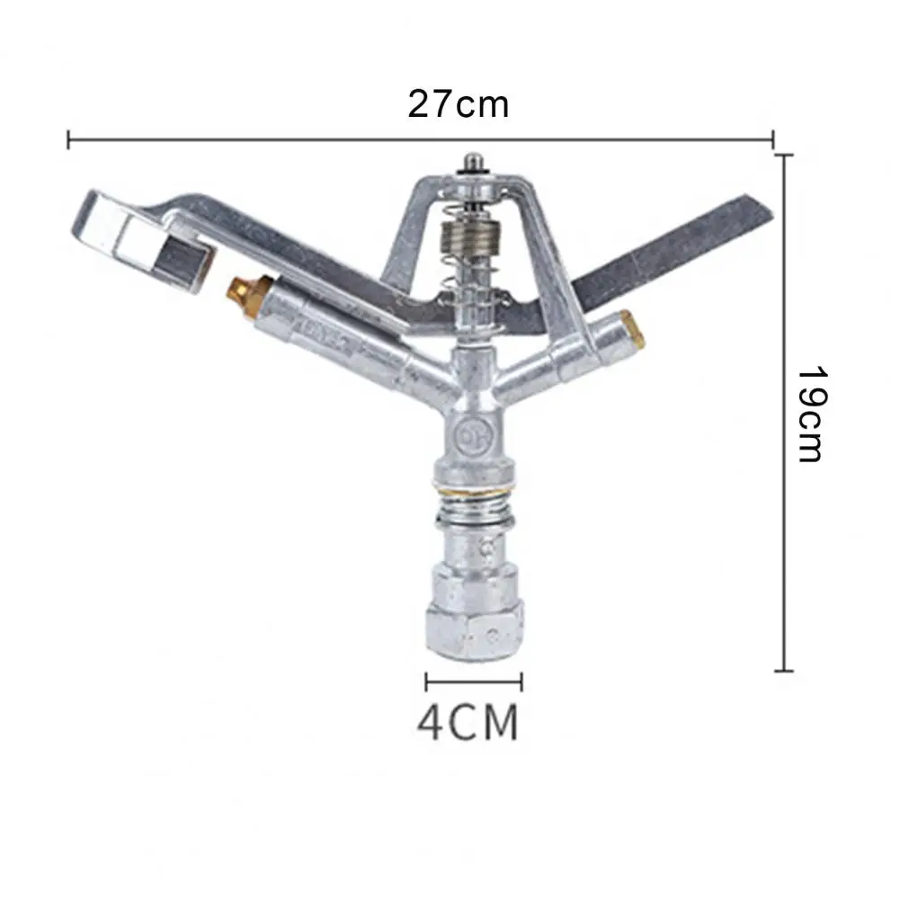 

Lawn Sprinkler Automatic 360 Degree Rotating Aluminum Alloy Adjustable Spray Nozzle for Garden