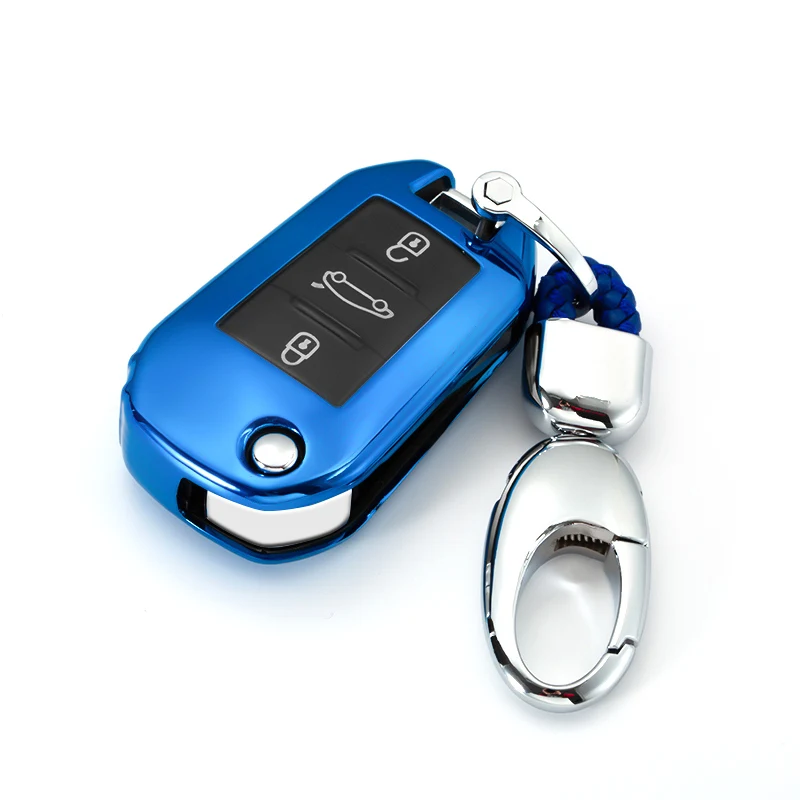 Новинка красивый мягкий ТПУ чехол книжка для автомобильного ключа с полным