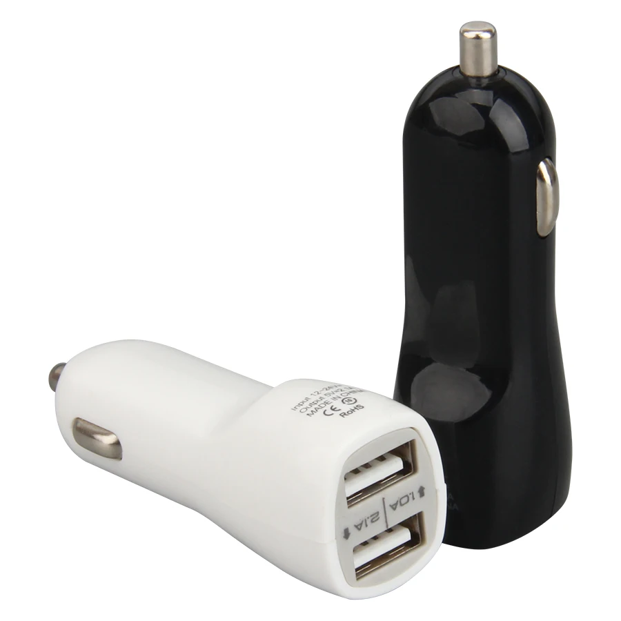 Автомобильное зарядное устройство Cargador с двумя портами 12В USB адаптер для зарядки