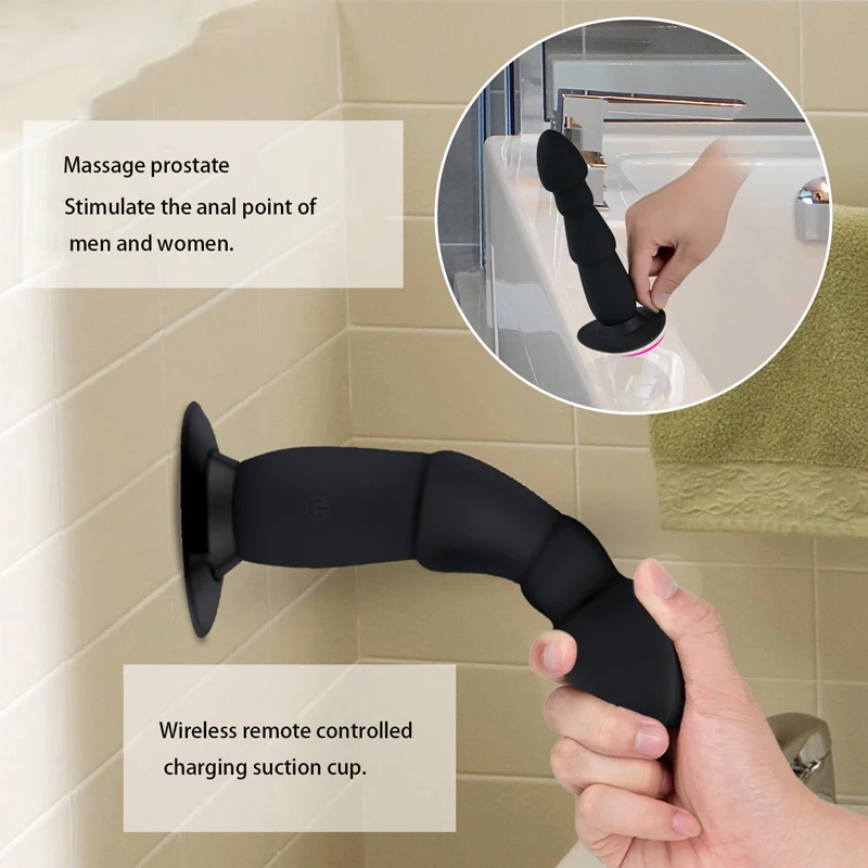 10 режимов огромный Анальный вибратор фаллоимитатор массажер простаты Анальная