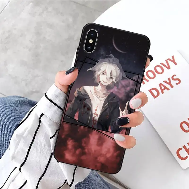 

Makoto Nagito Komaeda Anime Phone Case for iPhone 11 12 pro XS MAX 8 7 6 6S Plus X 5S SE 2020 XR mini luxury design shell funda
